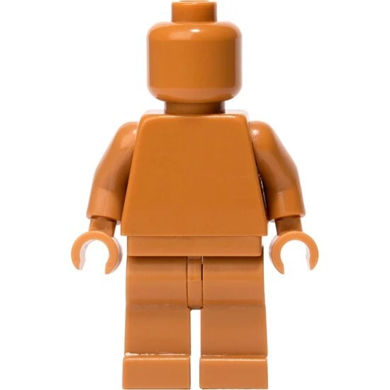 Figurine Monochrome Medium Dark Flesh LEGO officielle pour collectionneurs