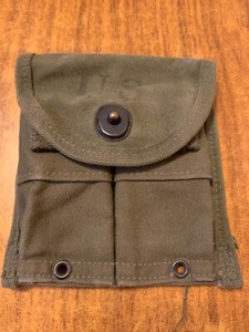 ORIGINAL G.I. KOREAN WAR M1 CARBINE WEB BELT POUCH