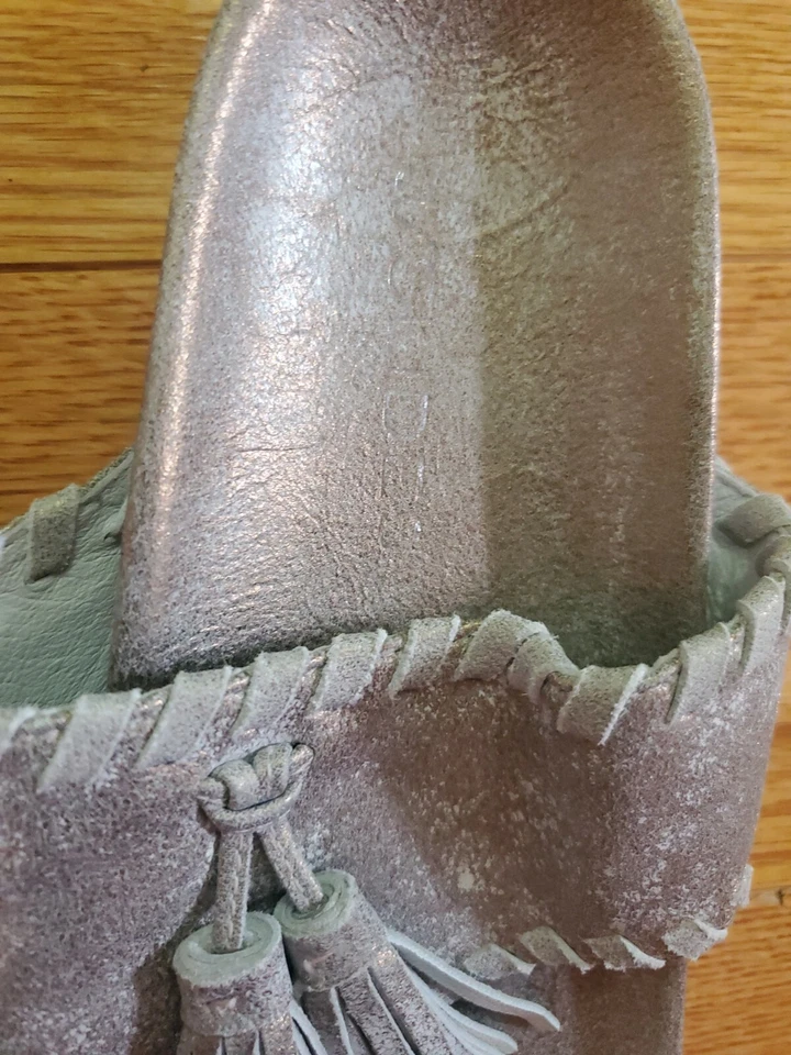 Js Slides Size 9 LIGHT GOLD THKNG SANDALS - Image 4 of 4