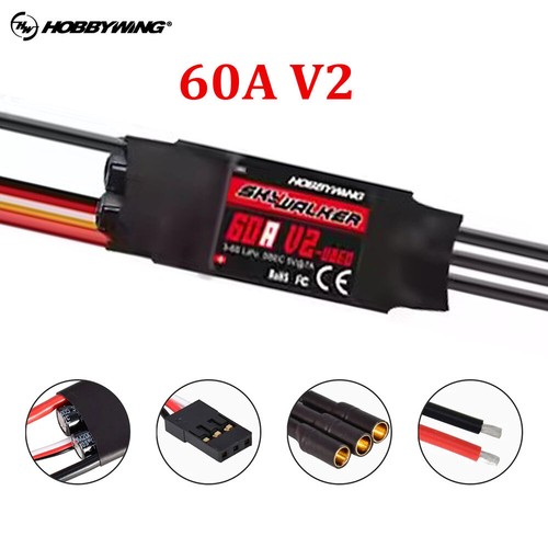 Hobbywing Skywalker 20A 30A 40A 50A 60A 80A 100A ESC 3-6s w/BEC For RC Airplane - Picture 24 of 26