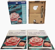 Brother PE-DESIGN PLUS Lettering EMBROIDERY PhotoStitch UNUSED MODULE w/Software