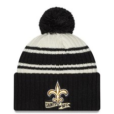 NEW ERA New Orleans Saints NFL Logo Pom Cuffed Beanie Toboggan Hat Cap Youth