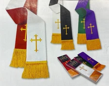 Oxford Reversible Pulpit Stole (Various Colors Available)