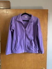 Columbia Girls Fleece Zip Up Jacket Purple Size XL 18-20 