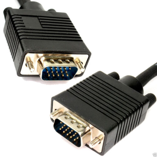 2M 3M 5M 10M 15M 20M 30M Super VGA SVGA PC Laptop Monitor Cable Lead Male -Male - Picture 5 of 9