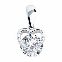 KettenanhäNger AnhäNger F Kette 925 Silber Zirkon Echtschmuck Halsschmuck