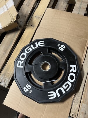 12 Sided Life Fitness Olympic Plates Cast Iron Rogue 45 Lb Plates