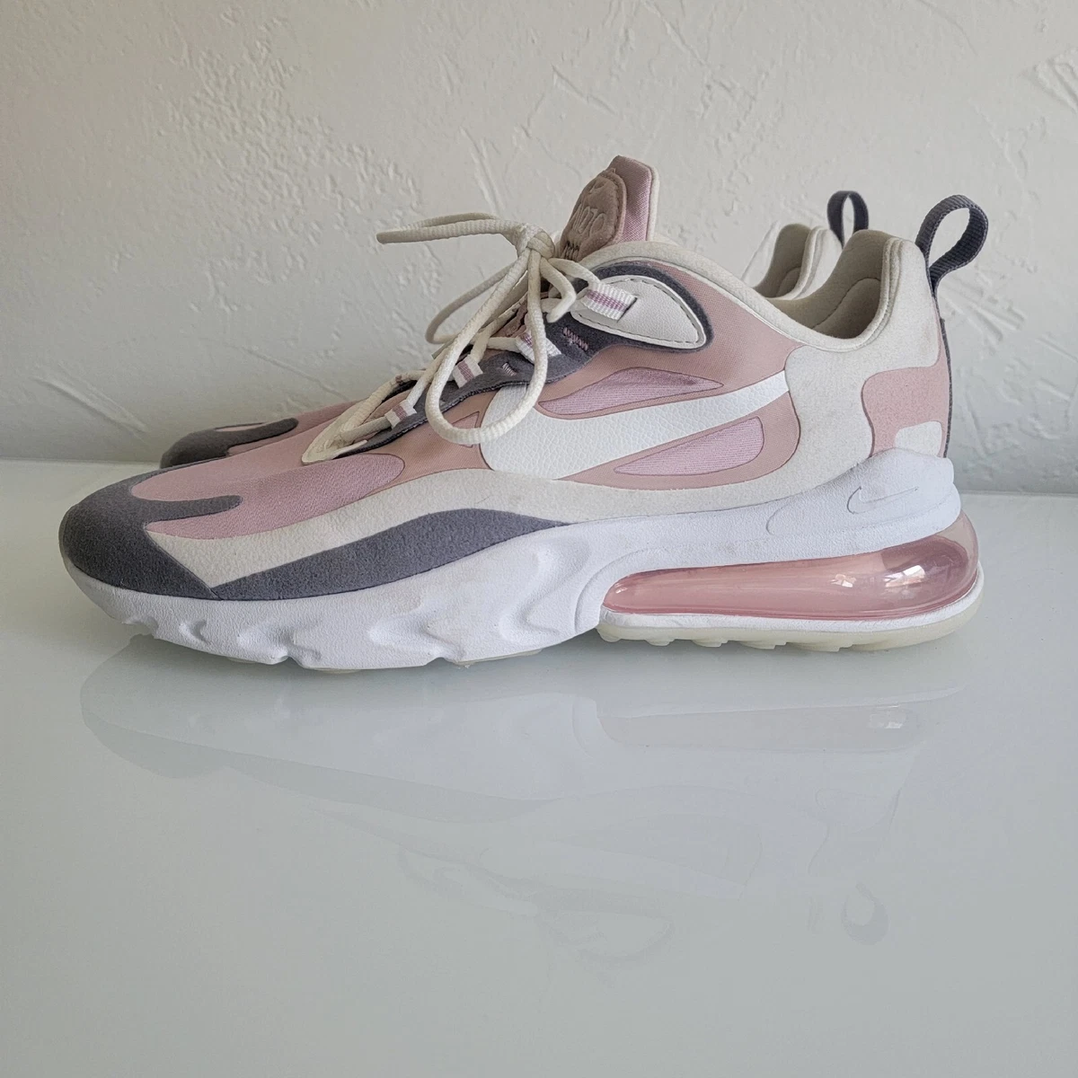 Nike 7C React Sneakers Womens Pink White Running Shoe | eBay