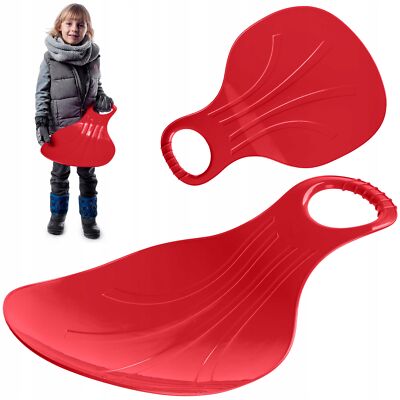 KADAX Poporutscher 50x36x8cm Schneeteller Schneerutscher Rot