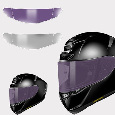 2x For S-HOEI X14 X-14 Helmet Visor Anti-Fog Sunscreen Discolored Visors Sticker