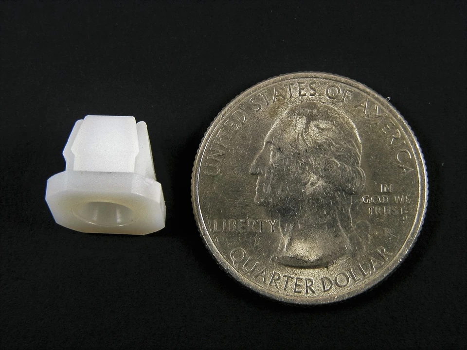 Dodge Truck Nylon Nuts- Fit 1/4" to 11/32" Square Hole- 100pcs (25ea)- #053 - Image 3 of 4