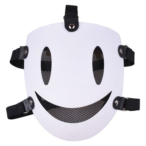 High-Rise Invasion Tenku Shinpan White-Smile Mask Halloween Cosplay-Costume Prop - Picture 2 of 4