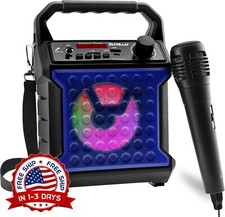 Bocinas Bluetooth Parlantes Altavoces Con Microfono Con Luces De Fiesta NEW US.