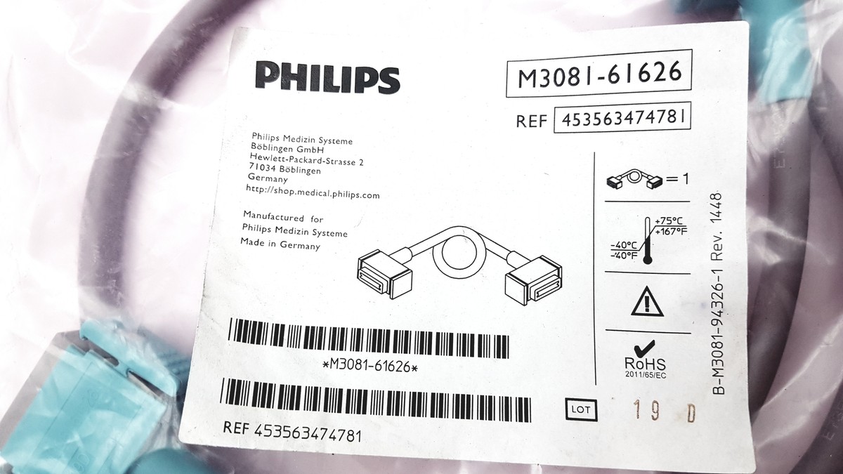 Philips IntelliVue M3081-61626 Monitor Link Cable 453563474781 | eBay