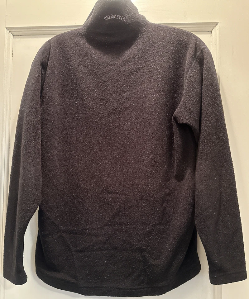 Obermeyer Sweater Women’s XS Black 1/4 Fleece Jacket Long Sleeved Read Desc. - Image 2 of 4
