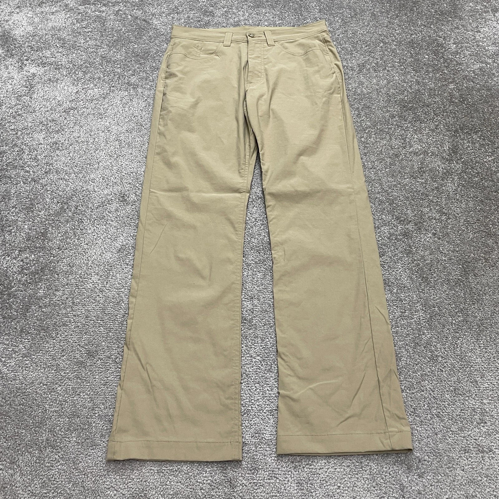 Eddie Bauer Hiking Pants Mens 30x30 Brown Straight Leg Active Outdoor Nylon Hike
