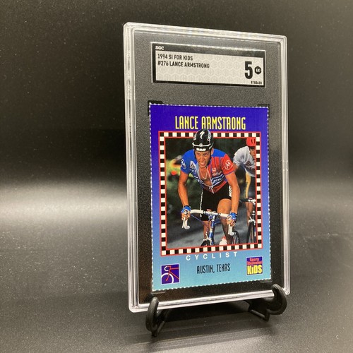 1994 SI For Kids II #276 Lance Armstrong SGC 5 EX Tour De France - Picture 3 of 12