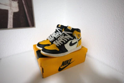 Jordan 1 Retro OG High Yellow Toe Taxi EU 44,5 / US 10,5 gebraucht guter Zustand