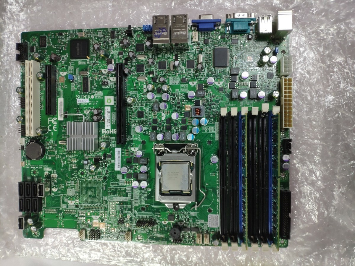 SuperMicro X8SIE-LN4 Motherboard W/CPU AND 2X2G DDR3 RAM