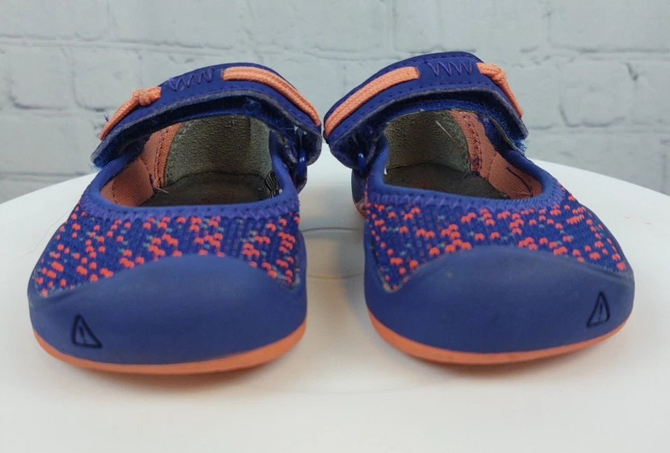 Keen Bebé Niña Moxie Mary Jane Púrpura/Rosa Zapatos Tejidos, Talla 4 Foto 4 de 4