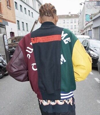 supreme Margiela Split 収まっ Varsity Jacket M supreme Margiela Split 収まっ Varsity Jacket M