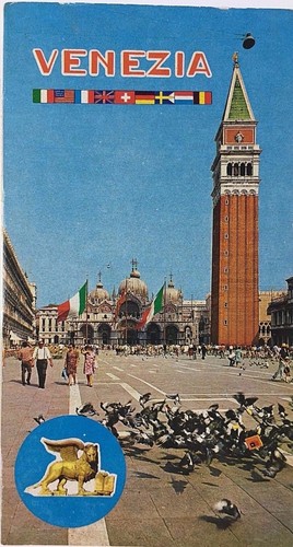 Fold-out Venice Booklet Travel Souvenir Color Photographs 24 images 5 Languages - Picture 2 of 7