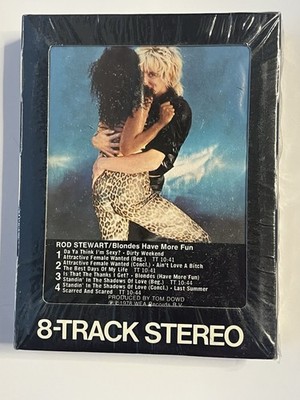 Rod Stewart Blondes Have More Fun 1978 8-Track Tape SEALED Warner MS 3261 A0963