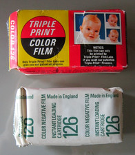 Triple Print Color Film, 126 Cartridge, 12 Exp, Expired March 1975