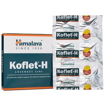 Himalaya Koflet-H Zitrone, 12 Lutschtabletten