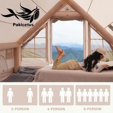 PAKICETUS Aufblasbares Zelt 4-6 Personen mit ...
