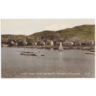 TARBERT Pier Road von Loch Fyne, Argyllshire Postkarte unbenutzt