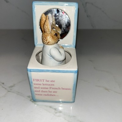 Beatrix Potter, Peter Rabbit Rotating Ceramic Music Box