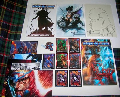 GodLike -The Romulus Saga by Jon Malin Book 1 Supp 1 Visions 2 Signed Sketch +
