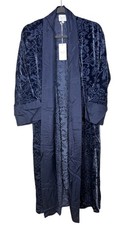 Johnny Was XS Izzy Kimono Alixa Sapphire Burnout Velvet Long Belted Jacket 498