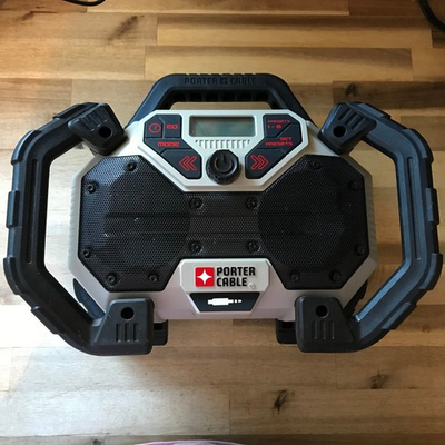 #ad Porter Cable PCCR701 20V Max Corded Cordless Lithium Ion Charger Worksite Radio $125.00