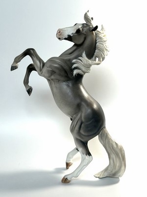 Breyerfest Silver Mold Custom CM Shaded Gray Bald Face Hind Socks BEAUTIFUL