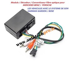 Module-Décodeur-Convertisseur Fibre optique pour amplificateur Mercedes-Porsche