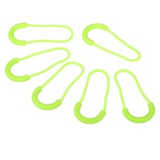 15pcs Zipper Pulls Replacement Extension Cord Handle U Tab Tag Extender Green