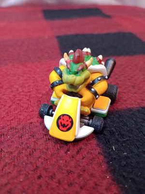 #ad #ad Tomy Nintendo Bowser Mario Kart Pull Back Car Toy Mini Figure 2023 $6.00