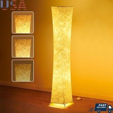 Soft Ambient Floor Lamp 3 Brightness Levels Eye-Caring Tyvek Shade Modern Design