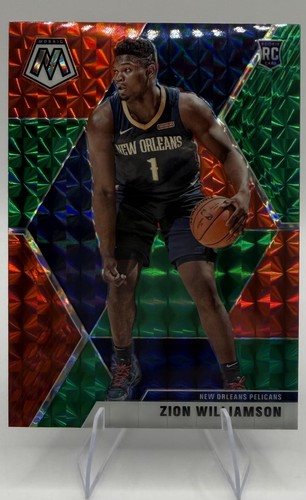 2019-20 Panini Mosaic Choice Red Green Prizm Zion Williamson Rookie SSP💥PELS💥