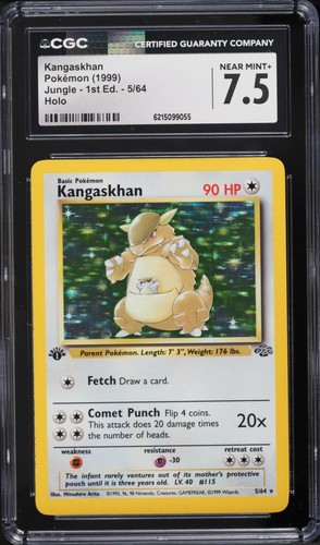 Kangaskhan (1st Edition) graded CGC 7.5 for sale on eBay