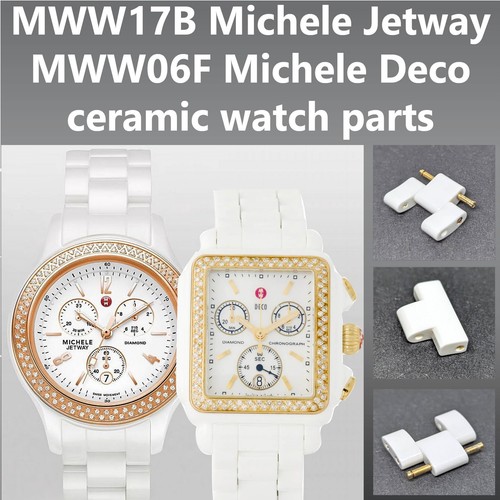 Michele Deco CSX Jetway white Watch links parts for MWW06F000003 MWW17B000007