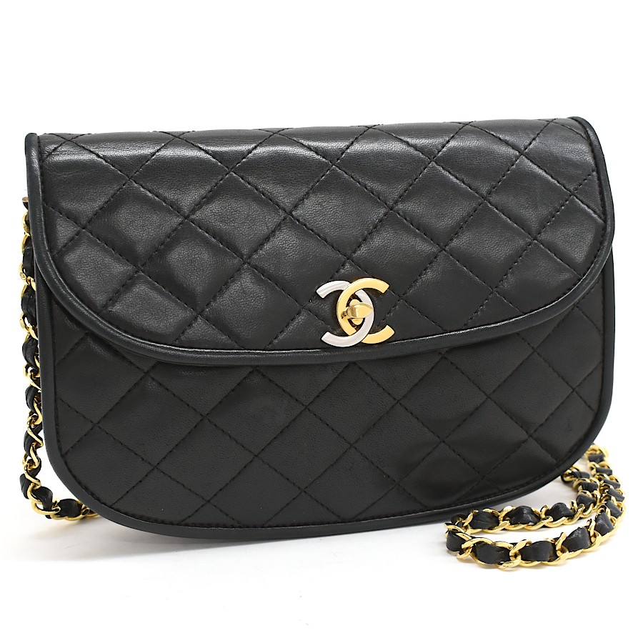 CHANEL Paris Limited Edition Matelassé Coco Lambskin Chain Shoulder Bag