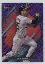 2025 Topps Finest Rare Purple Checkerboard Refractor /75 Brent Rooker #298 tw0