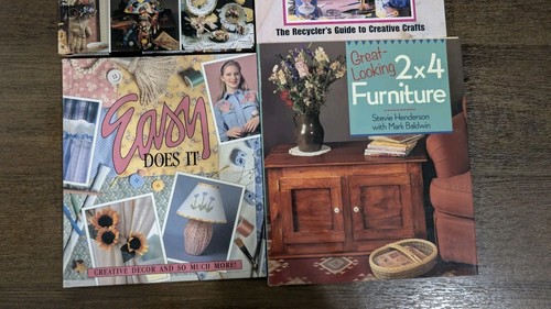 4 Vtg Craft Books Trash To Treasure 2×4 Furniture Easy Does It Fabulous Ideas .. - Picture 2 of 7