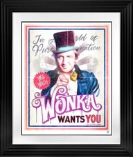 Wonka Needs You by JJ Adams. Framed Signed Limited Edition
