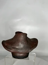 K b M Studio Art Pottery Incense Burner Sculptural Vessel Brutalist Stoneware Ha