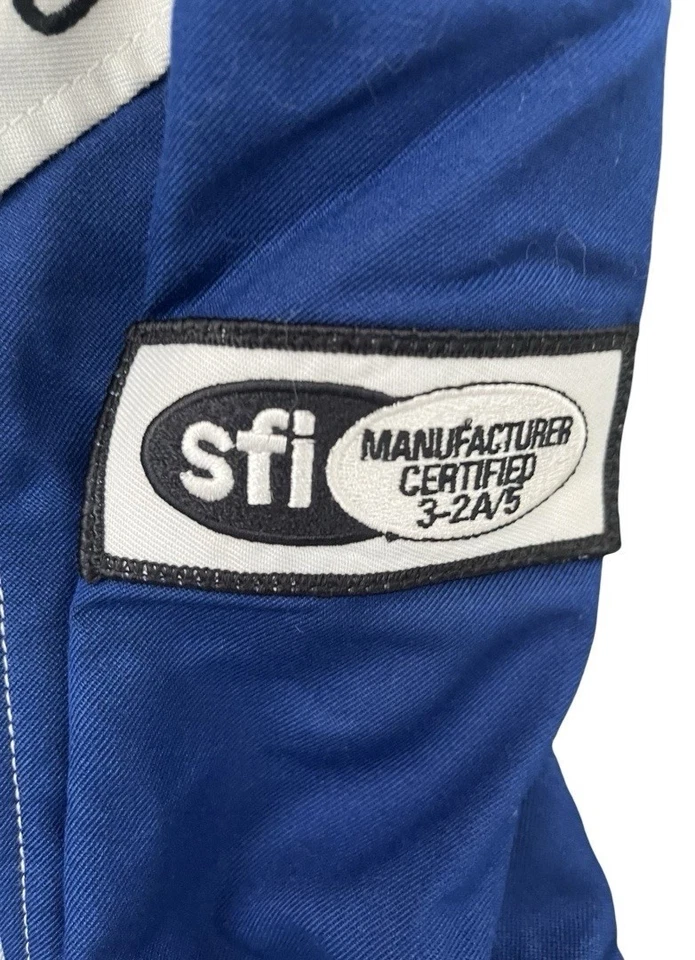 Alpinestars GP Start Suit Blue Size 40 US / 50 EU — FIA RS.236.13 2013 — SFI Tag - Image 4 of 4