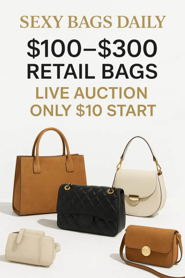 BOUTIQUE BAGS HERE | NEW BAGS DAILY | 10$ STARTS | JUMP IN NOW!